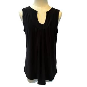 Women’s Susan Lawrence Black Keyhole Tank top Sz M